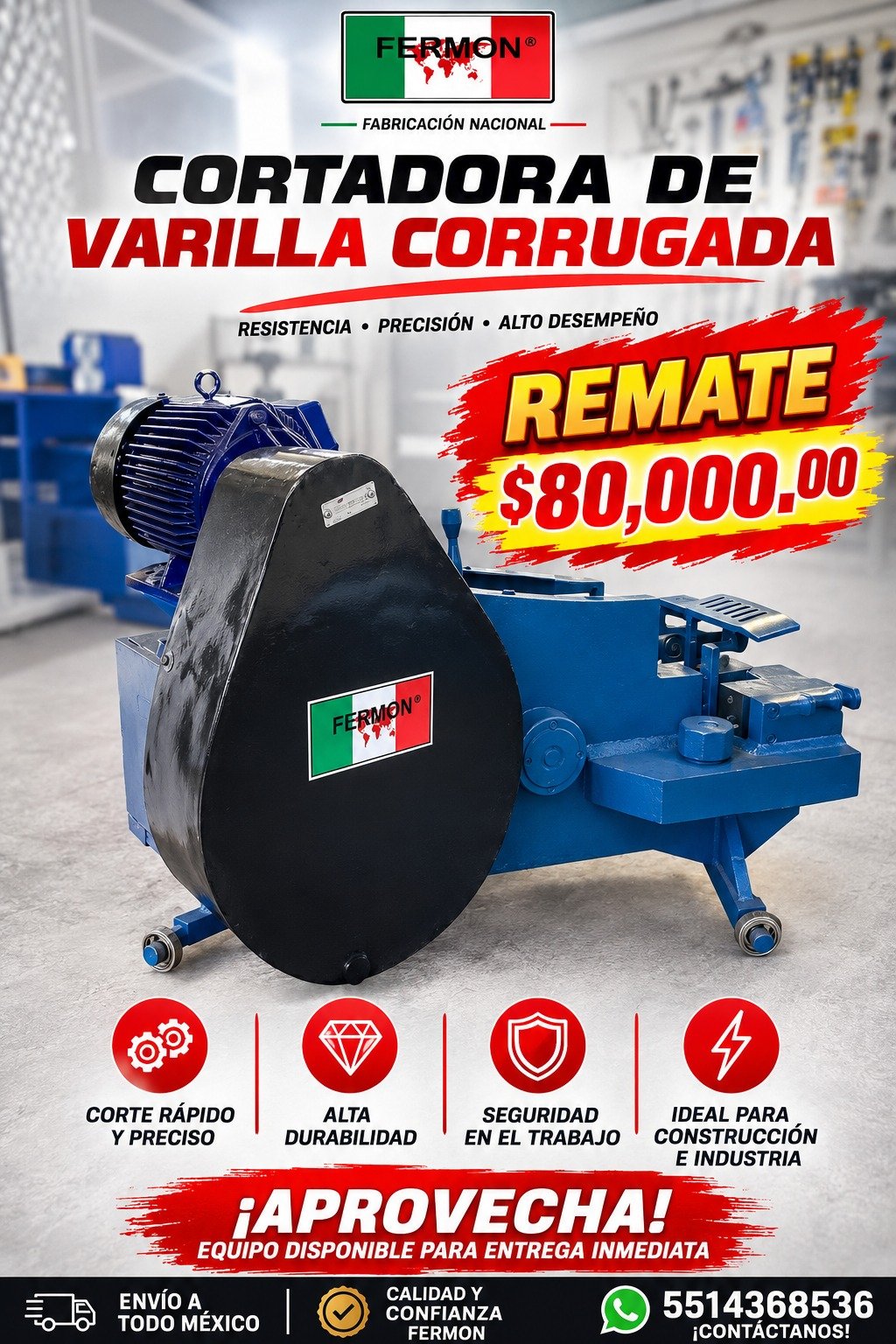 CORTADORA DE VARILLA CORRUGADA